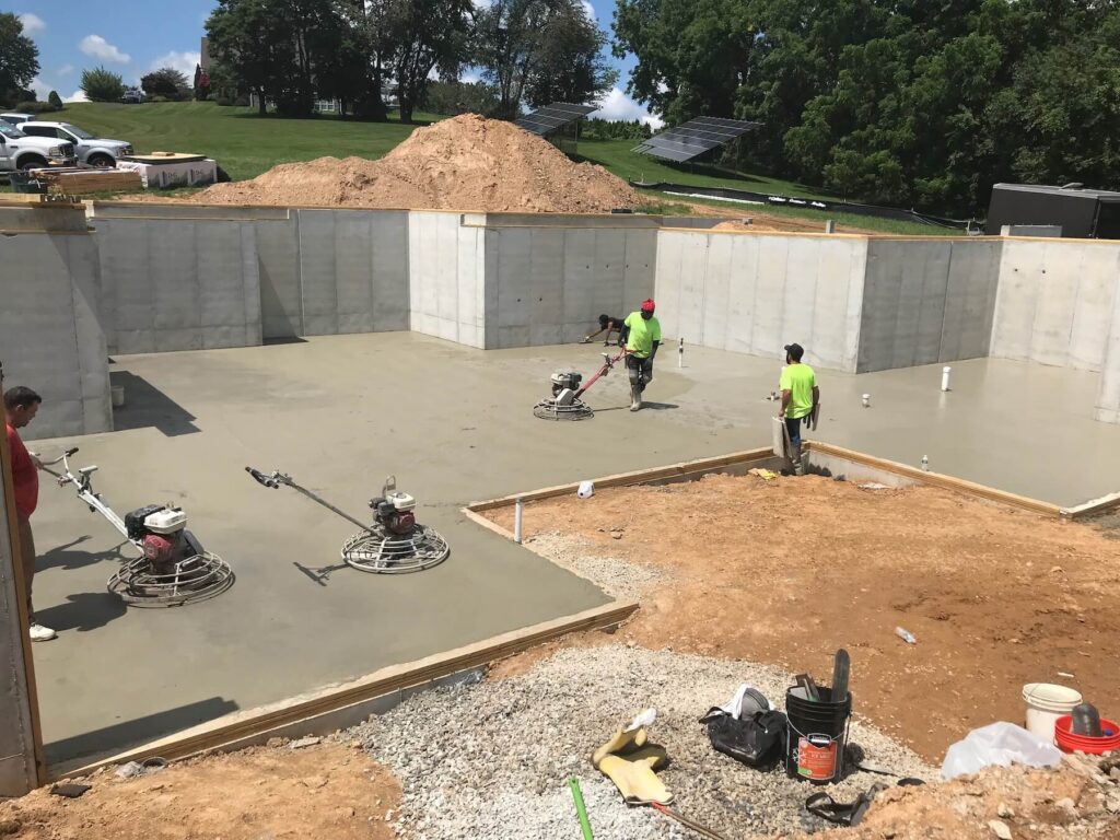 concrete foundation