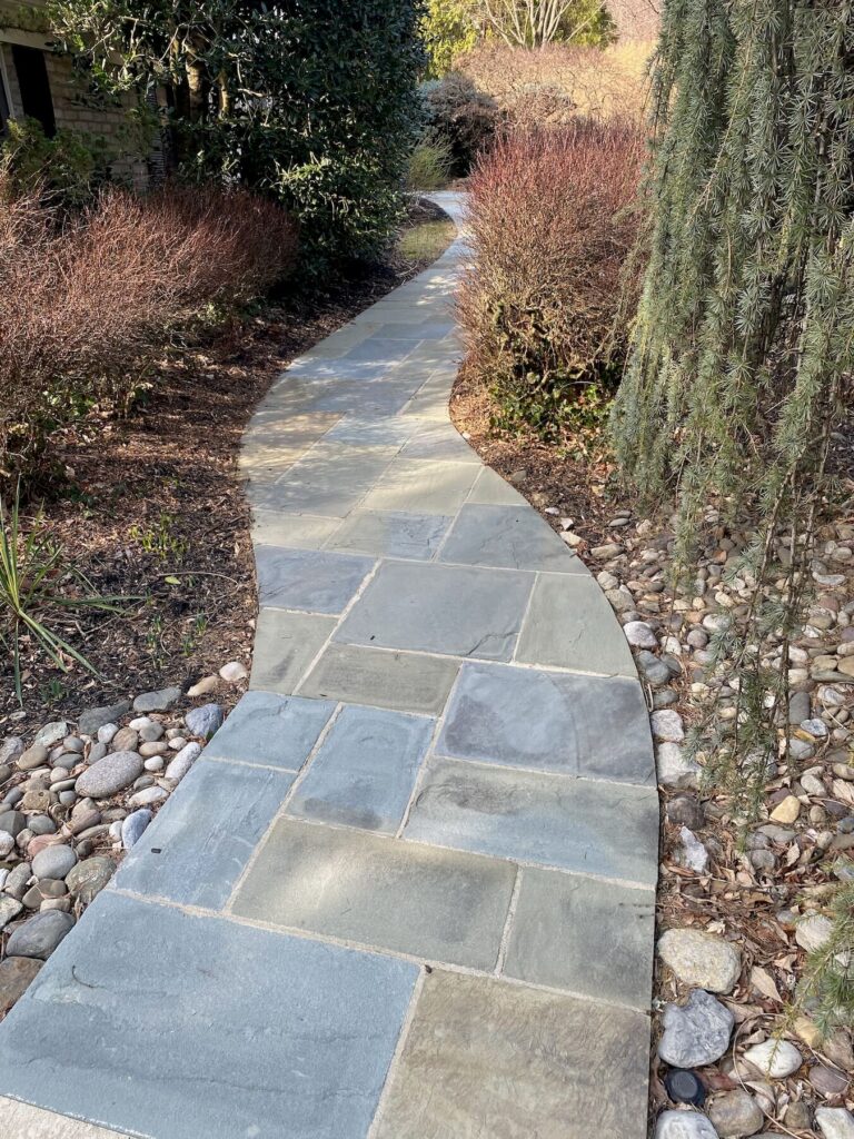 concrete stone walkway